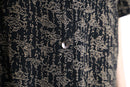 “CHICO'S”art pattern rayon open collar s/s shirt
