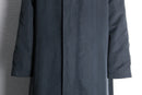 90-00s ”SANYO” dark navy belted long coat