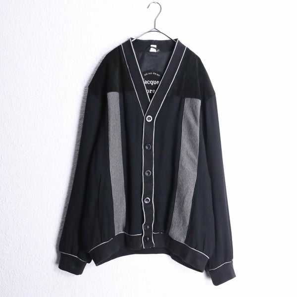 "Jacques Lorant" leather switch poly cardigan