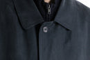 90-00s ”SANYO” dark navy belted long coat