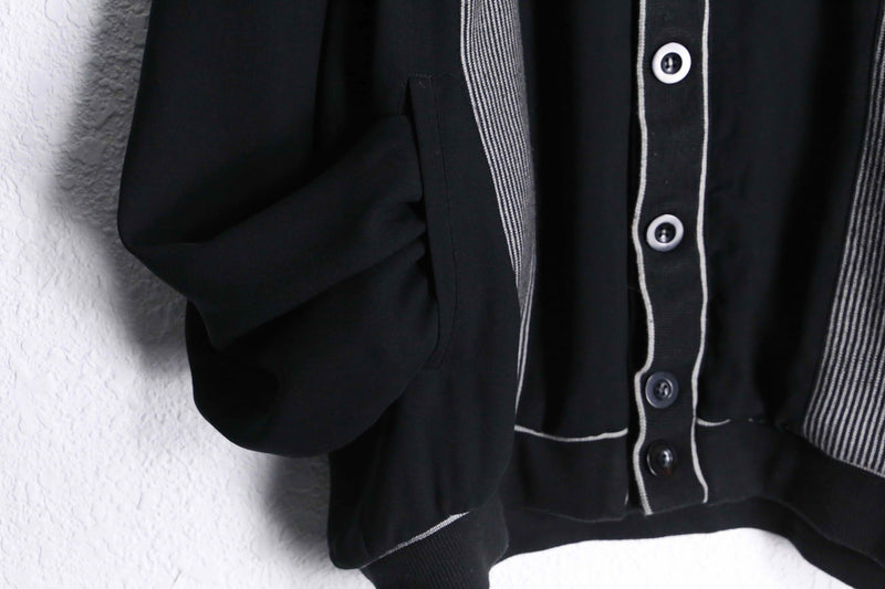 "Jacques Lorant" leather switch poly cardigan