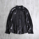 black sequins design L/S shirt