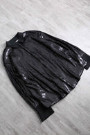 black sequins design L/S shirt