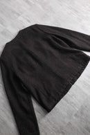 cropped lame zip up jacket