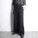 black side line wide easy pants