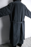 90-00s ”SANYO” dark navy belted long coat