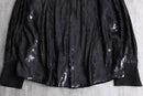 black sequins design L/S shirt