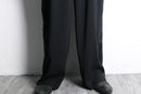 black side line wide easy pants
