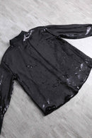black sequins design L/S shirt