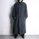 90-00s ”SANYO” dark navy belted long coat