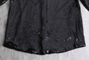 black sequins design L/S shirt