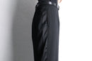 black side line wide easy pants