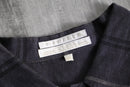 1990s PERRY ELLIS border S/S linen shirt