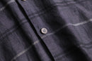1990s PERRY ELLIS border S/S linen shirt