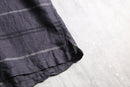 1990s PERRY ELLIS border S/S linen shirt