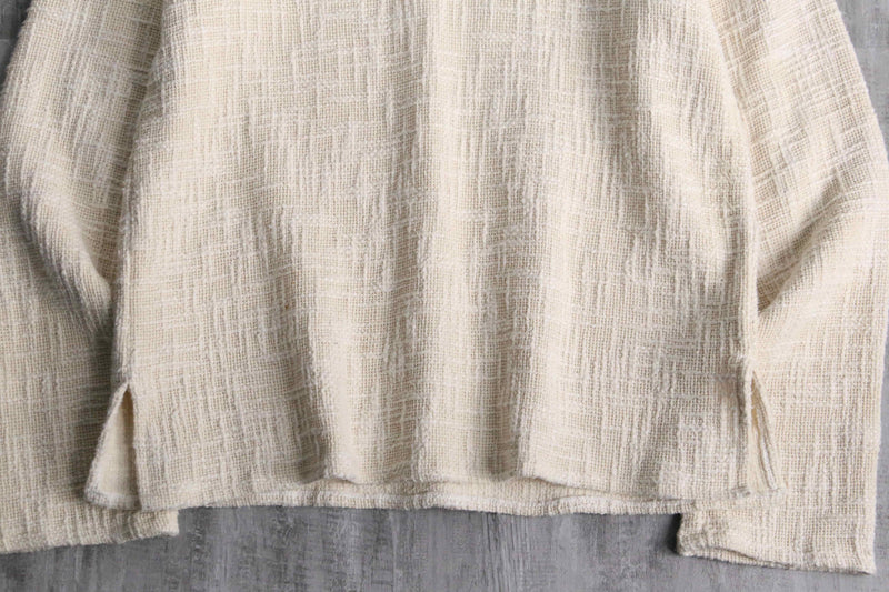ivory color cotton pullover tops