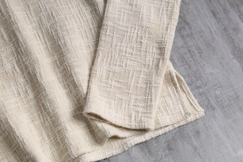 ivory color cotton pullover tops