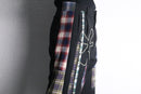 "Re:make"花柄　check shirt docking flare trousers pants