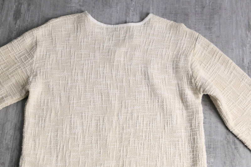 ivory color cotton pullover tops
