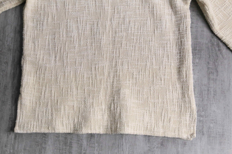 ivory color cotton pullover tops
