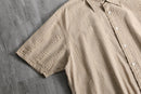 2000s PERRY ELLIS stripe seersucker S/S shirt