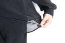 black sequin design sheer shirt