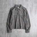 gray short tracker jacket