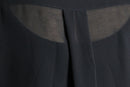 black sequin design sheer shirt