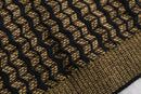 brown base zigzag pile knit