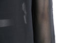 black sequin design sheer shirt