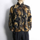 botanical pattern jacquard jacket