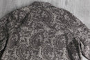 gray jacquard flower paisley tracker design jacket