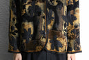 botanical pattern jacquard jacket