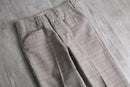 1970s glen check × overpane flannel trousers