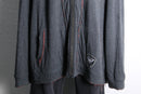 ”Harley Davidson” gray × red inside out over sized hoodie