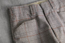1970s glen check × overpane flannel trousers