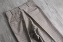 1970s glen check × overpane flannel trousers