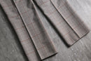 1970s glen check × overpane flannel trousers