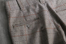 1970s glen check × overpane flannel trousers