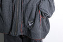 ”Harley Davidson” gray × red inside out over sized hoodie