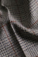 1970s glen check × overpane flannel trousers