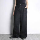 black color wide flare pants