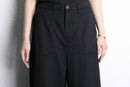black color wide flare pants