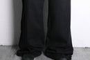 black color wide flare pants
