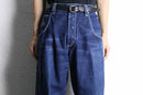“FUBU” deep indigo painter wide denim pants