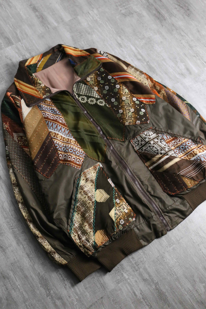 mulch pattern patchwork design jacket