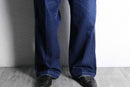 “FUBU” deep indigo painter wide denim pants