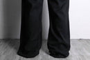 black color wide flare pants