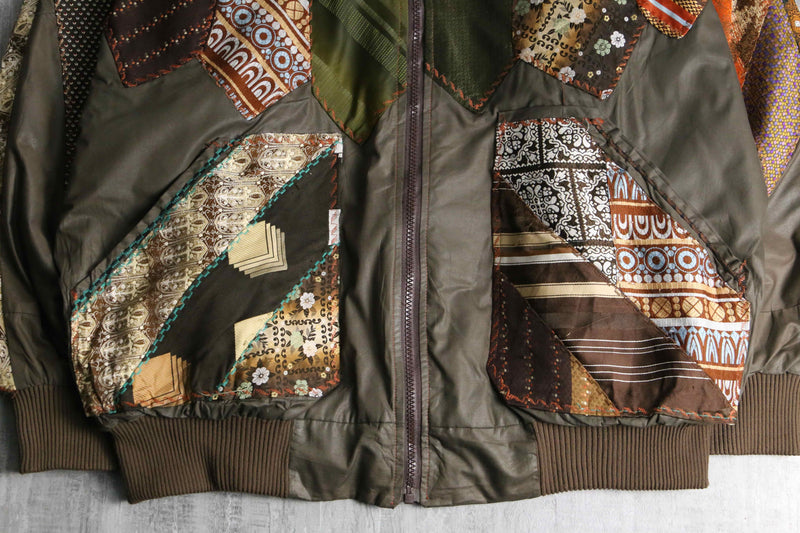 mulch pattern patchwork design jacket