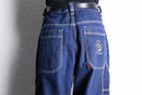 “FUBU” deep indigo painter wide denim pants